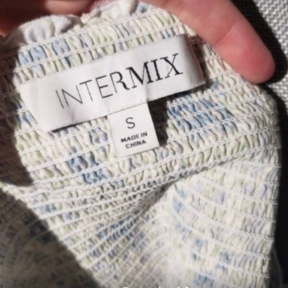 INTERMIX FLORAL BLOUSE SMOCK DETAIL - Picture 10 of 12